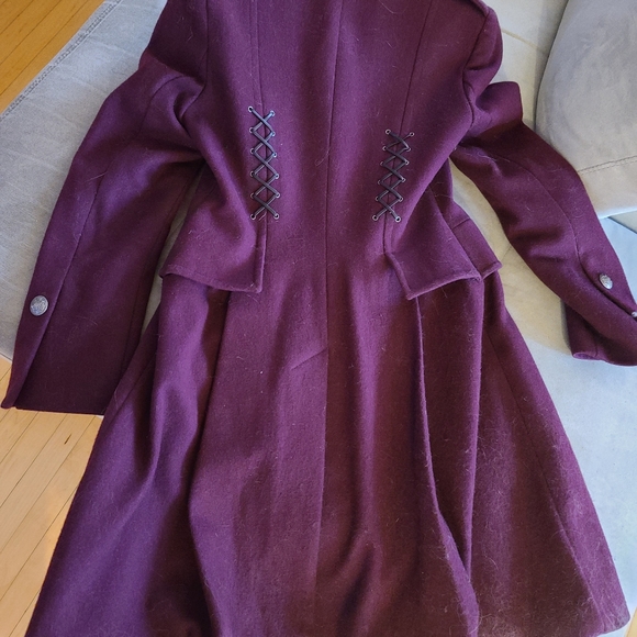 SteamPunk style Plum colored jacket sz 0/XS - Picture 2 of 6